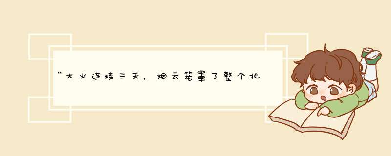 “大火连烧三天，烟云笼罩了整个北京城。”从这个句子你能体会到什么？,第1张