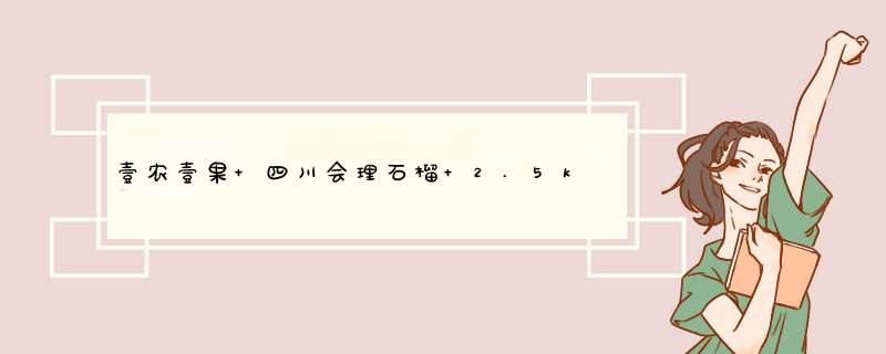 壹农壹果 四川会理石榴 2.5kg 单果重200,第1张