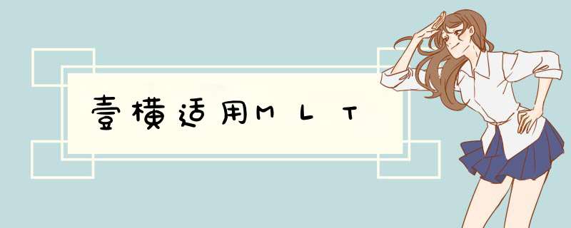 壹横适用MLT,第1张