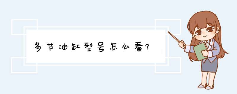 多节油缸型号怎么看?,第1张