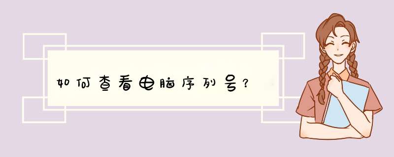 如何查看电脑序列号？,第1张