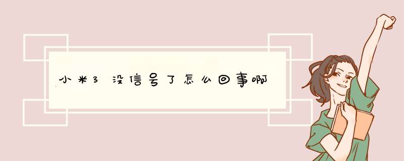 小米3没信号了怎么回事啊,第1张