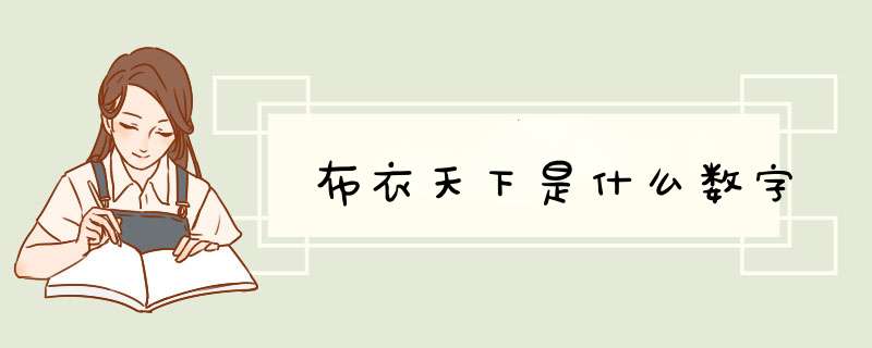 布衣天下是什么数字,第1张