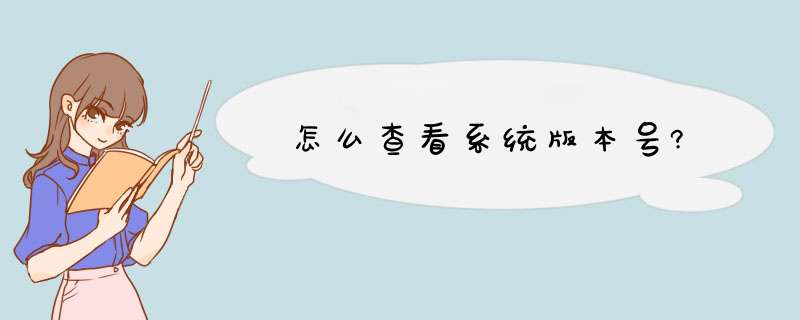 怎么查看系统版本号?,第1张