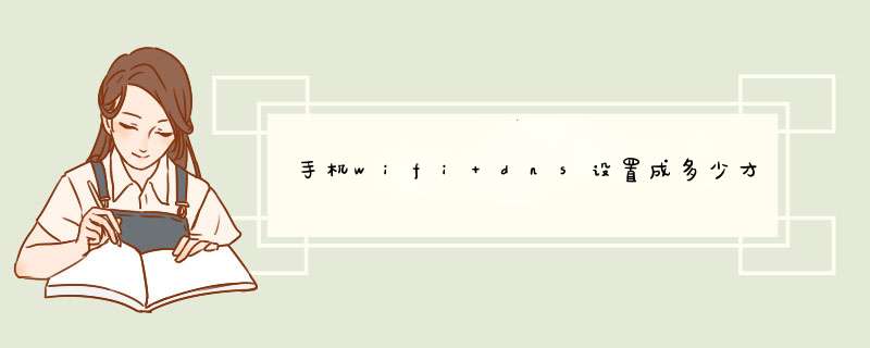 手机wifi dns设置成多少才能上网?,第1张