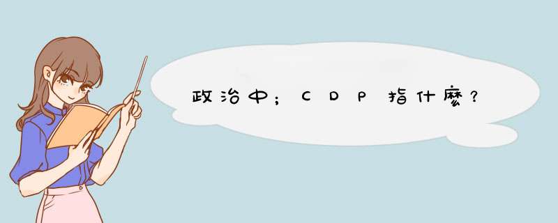 政治中；CDP指什麽？,第1张