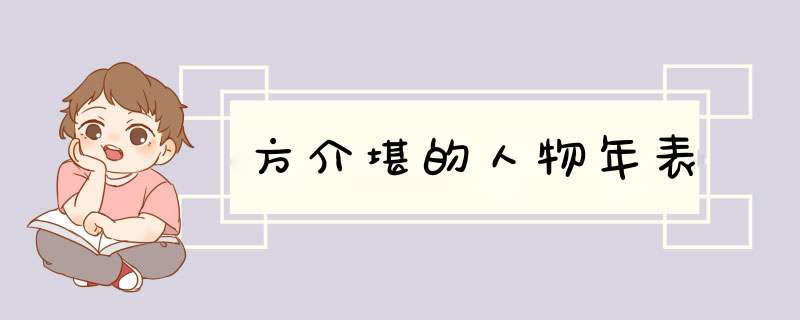 方介堪的人物年表,第1张