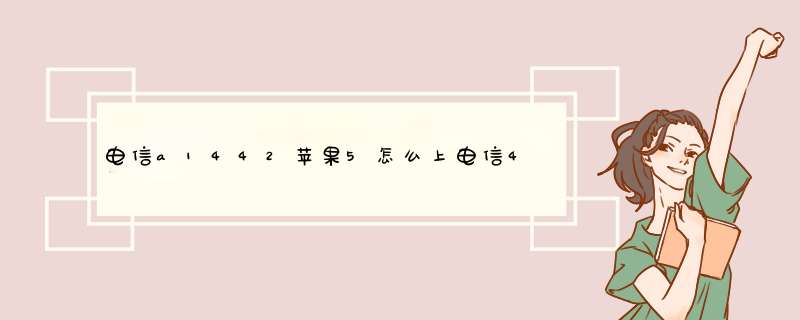 电信a1442苹果5怎么上电信4g,第1张