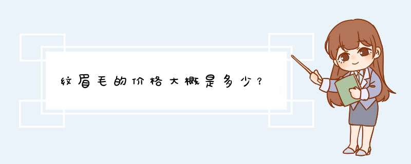 纹眉毛的价格大概是多少？,第1张