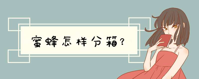 蜜蜂怎样分箱？,第1张