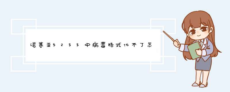 诺基亚5233中病毒格式化不了怎么办？急！！！,第1张