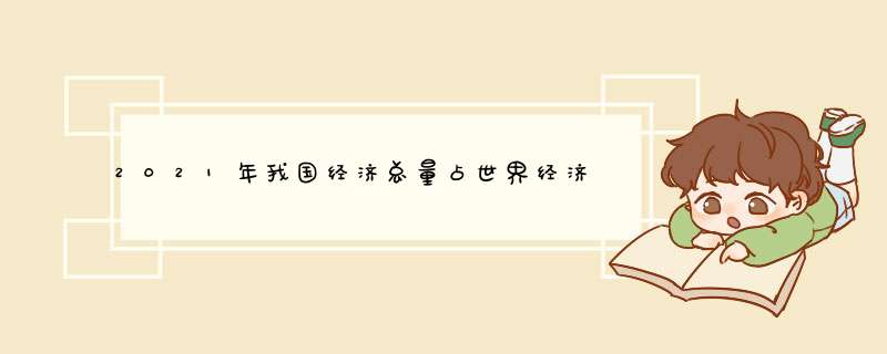 2021年我国经济总量占世界经济比重超过多少,第1张