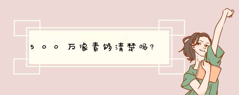 500万像素够清楚吗?,第1张