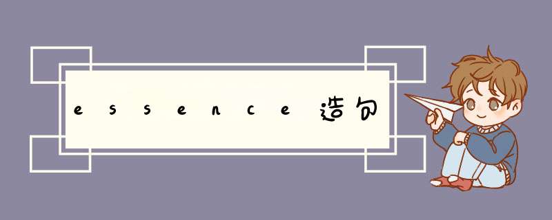 essence造句,第1张