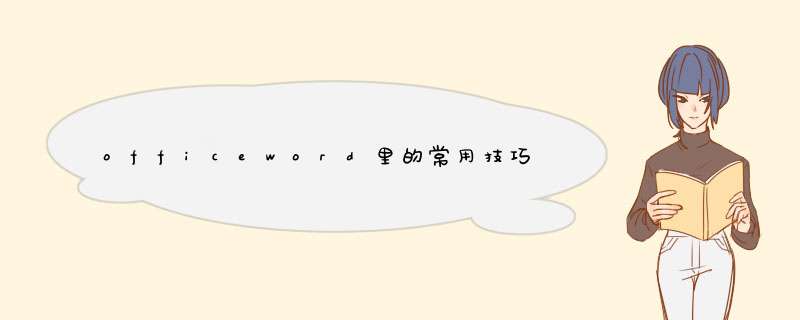 officeword里的常用技巧,第1张