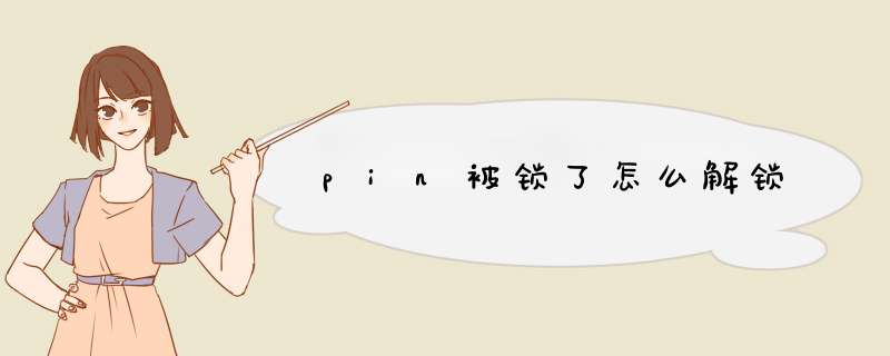 pin被锁了怎么解锁,第1张